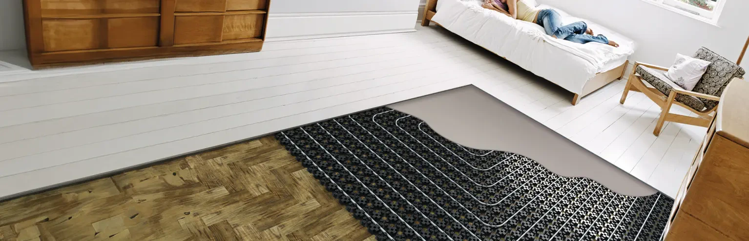 Uponor podno grijanje u modernom stambenom prostoru