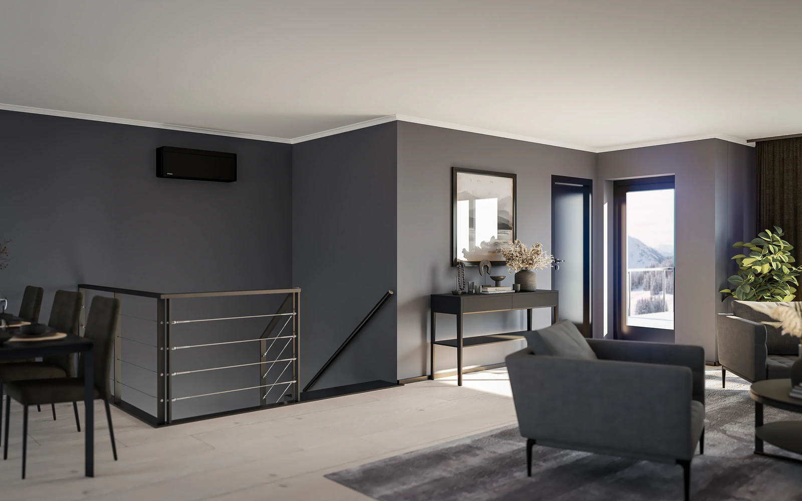 Daikin Stylish, ugrađen u prostoru