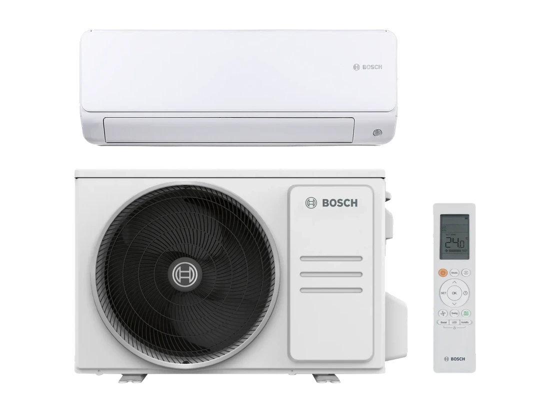 Bosch Climate 6000i: unutarnja jedinica, vanjska jedinica i daljinski upravljač